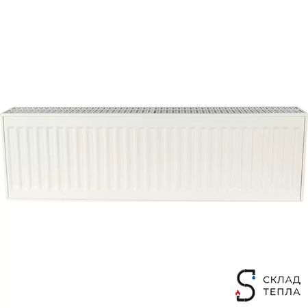 Радиатор стальной KERMI FKO 33 - высота 200 мм, длина 700 мм с боковым подключением. Вид 2.