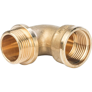 Отвод 90° с упором латунный резьбовой STOUT (НР/ВР) - 1 1/4'