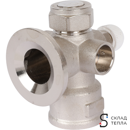 Насосно-смесительный узел STOUT - 1" (с термостатическим клапаном 30-60°C, без насоса). Вид 16.