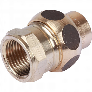 Переход на внутреннюю резьбу разъемный Sanha 18х1/2' под пайку 4340g (самоуплотняющийся)