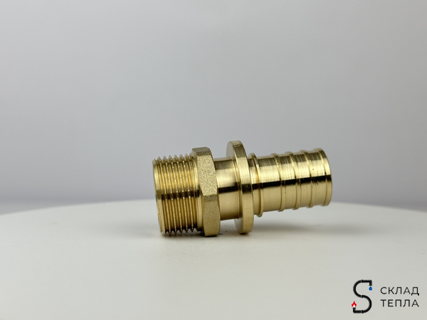 Переход на наружную резьбу TIM - 25 x 3/4" (комплект с гильзой, 4 шт). Вид 6.