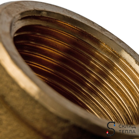 Муфта латунная резьбовая переходная STOUT - 1 1/4" x 1/2". Вид 4.