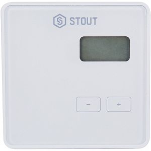 STOUT Проводной комнатный регулятор R-9b, белый STOUT Проводной комнатный регулятор R-9b, белый