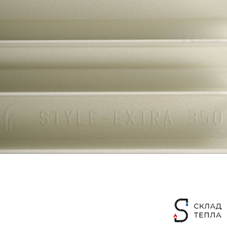 Радиатор биметаллический GLOBAL STYLE EXTRA 350 - 16 секций. Вид 9.