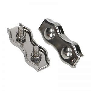 Зажим нержавеющий 2 мм Двойной