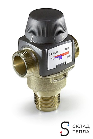 Термостатический смесительный клапан Zeissler - 1" НР (20°- 55°C, KVs 4,5 м³). Вид 2.