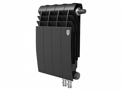 Радиатор биметаллический Royal Thermo BiLiner 350 V Noir Sable (Н) (Чёрный) - 4 секций Радиатор биметаллический Royal Thermo BiLiner 350 V Noir Sable (Н) (Чёрный) - 4 секций