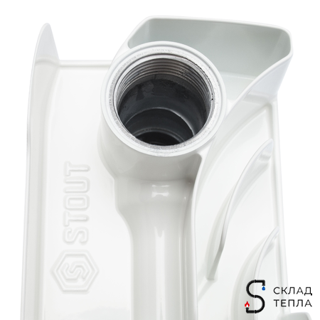 Радиатор биметаллический STOUT Space 500 - 4 секции. Вид 11.