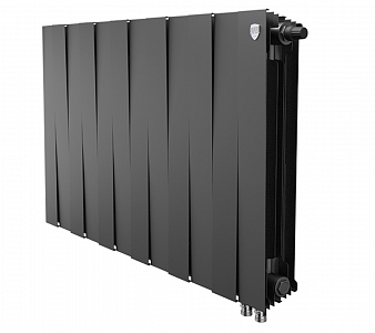 Радиатор биметаллический Royal Thermo PianoForte 500 Noir Sable (Н) (Чёрный) - 12 секций Радиатор биметаллический Royal Thermo PianoForte 500 Noir Sable (Н) (Чёрный) - 12 секций
