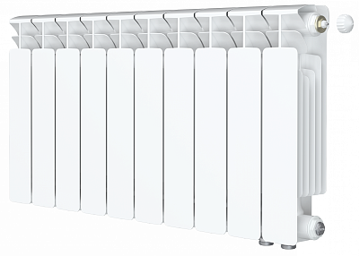 Радиатор биметаллический Rifar Base Ventil 350 - 10 секций (подключение нижнее справа) Радиатор биметаллический Rifar Base Ventil 350 - 10 секций (подключение нижнее справа)