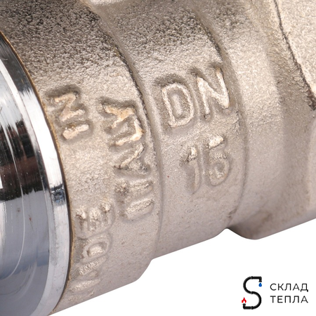 Кран шаровой с накидной гайкой, ВР/накидная гайка, ручка бабочка 3/4"x3/4". Вид 6.