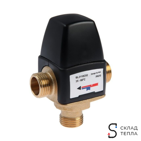 Термостатический смесительный клапан Zeissler - 1/2" НР (35°- 60°C, KVs 1,6 м³). Вид 4.