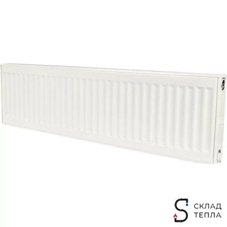 Радиатор стальной KERMI FKO 12 - высота 300 мм, длина 500 мм с боковым подключением. Вид 1.