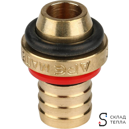 Водорозетка STOUT - 16 x 1/2" (винтовая, для металлопластиковых труб). Вид 9.