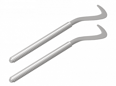 Кронштейн для радиатора анкерный Royal Thermo - D7.2 мм, длина 170 мм (. с дюбелем, цвет серый)