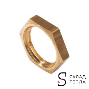 Контргайка латунная резьбовая STOUT - 1/4". Вид 1.