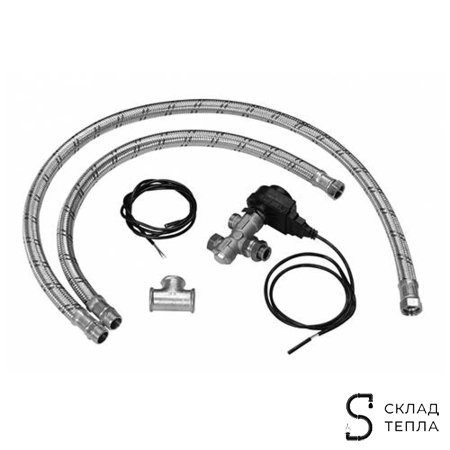 Комплект с трехходовым клапаном для присоединения бойлера к котлам BAXI ECO3 и ECOFOUR. Вид 1.