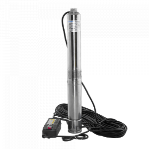 Насос скважинный Aquario ASP 1E-45-90 - 0,6 кВт (однофазный, Hmax 48 м, Qmax 46 л/мин, кабель 35 м)