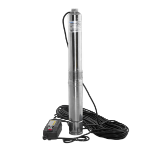 Насос скважинный Aquario ASP 1E-45-90 - 0,6 кВт (однофазный, Hmax 48 м, Qmax 46 л/мин, кабель 35 м)