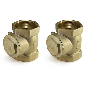 Клапан обратный горизонтальный TIM - 3/4' (ВР/ВР, затвор металлический, 2шт)