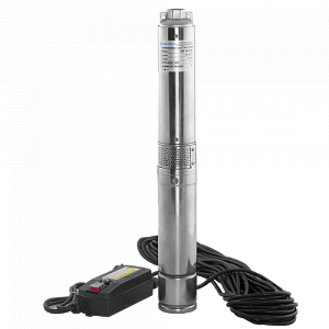 Насос скважинный Aquario ASP 1E-30-90 - 0,45 кВт (однофазный, Hmax 32 м, Qmax 45 л/мин, кабель 25 м)