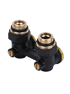 Узел нижнего подключения угловой TIM 3/4' х 1/2' черный