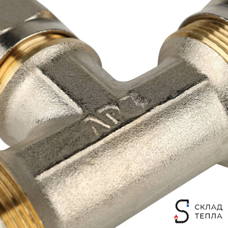 Тройник переходной STOUT - 26 x 20 x 26 (винтовой, для металлопластиковых труб). Вид 6.