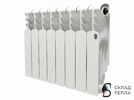 Радиатор биметаллический Royal Thermo Revolution Bimetall 350 - 8 секций. Вид 1.