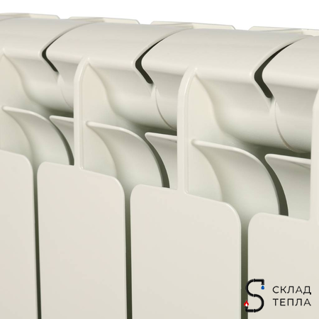 Радиатор алюминиевый STOUT Bravo 500 - 6 секций. Вид 8.