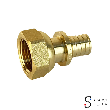 Муфта с накидной гайкой VALFEX - 25 х 3/4" ЕК (комплект с гильзой, 2шт). Вид 7.