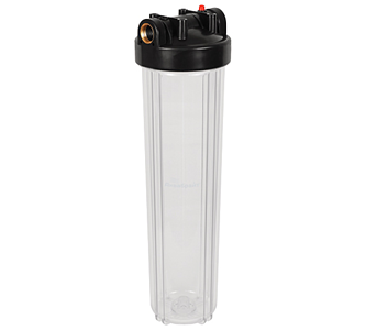 Корпус фильтра Аквабрайт BB20 - 1' (прозрачный, без фильтров)