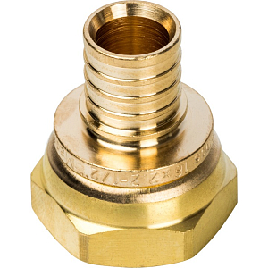 Переход на накидную гайку Rommer - 16 x 1/2' (для труб из сшитого полиэтилена)