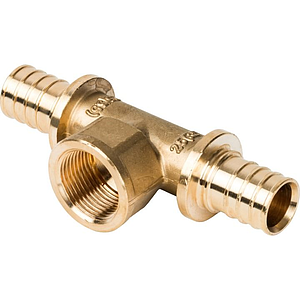 Тройник комбинированный с внутренней резьбой STOUT - 25 x 3/4' (для труб из сшитого полиэтилена)