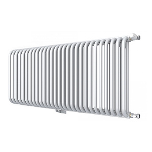 Радиатор 2 трубчатый Rommer 500 - 28 секций (боковое подключение, цвет белый RAL9016)