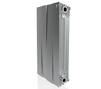 Радиатор биметаллический Royal Thermo PianoForte 500 Silver Satin (Серый) - 4 секций