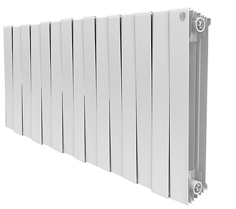Радиатор биметаллический Royal Thermo PianoForte 500 Bianco Traffico (Белый) - 15 секций