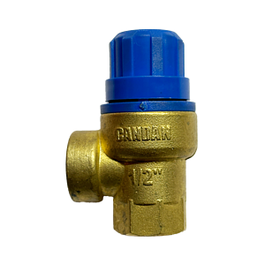 Клапан предохранительный Candan - 1/2' х 1/2' (ВР/ВР, Рн 6 бар, для систем отопления)