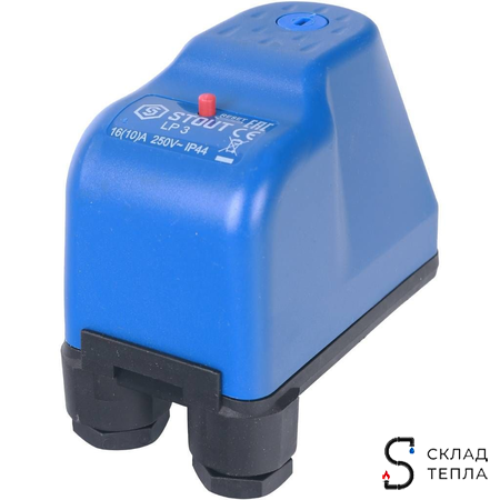 Реле сухого хода STOUT LP/3 (0-4 бар, 1/4"). Вид 2.