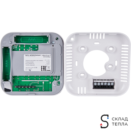 STOUT Проводной комнатный регулятор R-10s, белый. Вид 4.