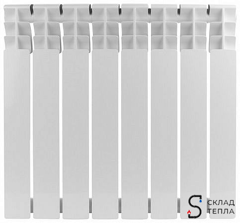 Радиатор биметаллический Smart 500 - 9 секций. Вид 2.