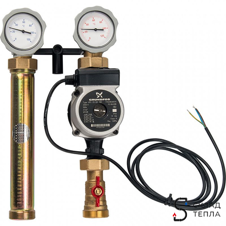 Насосная группа без смесителя Meibes UK 1" (с насосом Grundfos UPS 25-60). Вид 5.