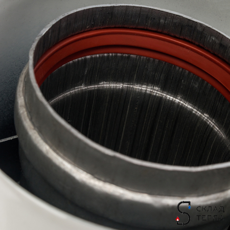 Труба телескопическая для коаксиального дымохода STOUT D60/100 мм, длина 470-750 мм. Вид 5.