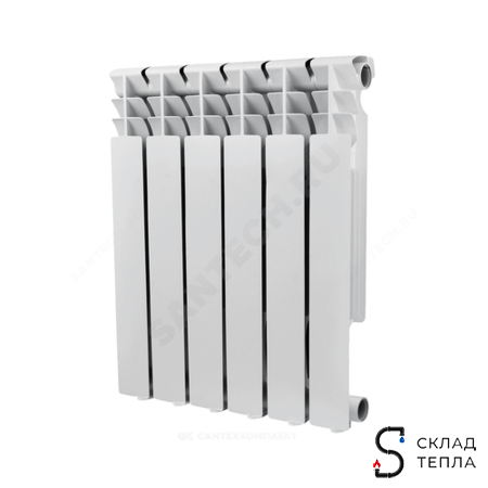 Радиатор алюминиевый Ogint Delta Plus 500 8 секций. Вид 1.