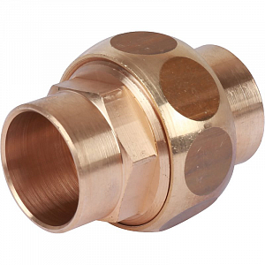 Муфта разъемная Sanha 22 для медных труб под пайку 4340 (самоуплотняющаяся)