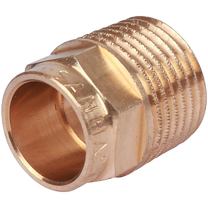 Переход на наружную резьбу JINTIAN 22х1/2' для медных труб под пайку 4243g (4шт)