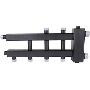 Коллектор котельной разводки ROMMER 2+1+1 (дублер компакт) с гидроразделителем 1'1/2 