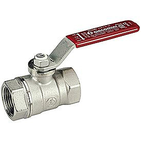 Кран шаровой Giacomini R250D - 2 1/2' (ВР/ВР, PN35, Tmax 185°С, ручка-рычаг красная)