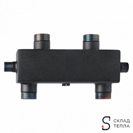 Гидравлический разделитель Rommer - 1"1/4x1"1/4 (до 80 кВт, без накидных гаек, KVs 4.53). Вид 1.