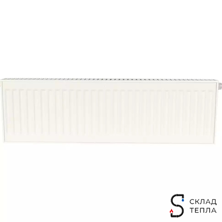 Радиатор стальной KERMI FTV 22 - высота 300 мм, длина 900 мм с нижним подключением. Вид 4.