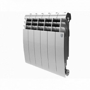 Радиатор биметаллический Royal Thermo BiLiner 350 Silver Satin (Серый)  - 5 секций Радиатор биметаллический Royal Thermo BiLiner 350 Silver Satin (Серый)  - 5 секций
